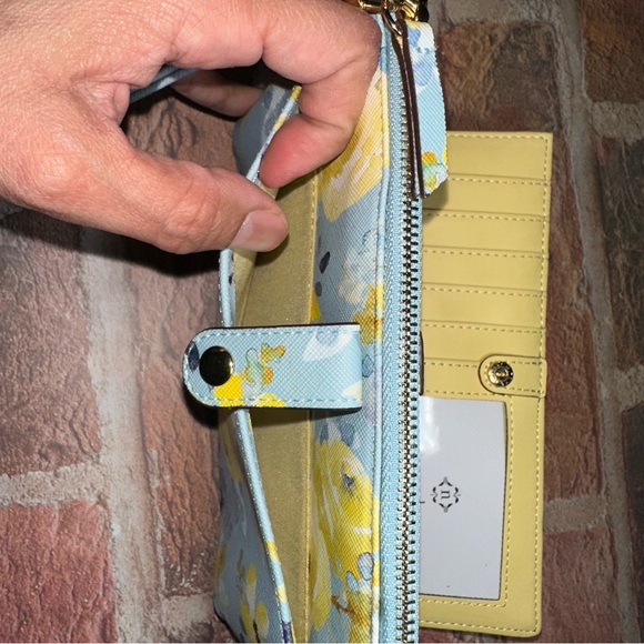 Nanette Lepore Floral Wristlet Clutch - Blue and Yellow - Picture 6 of 8